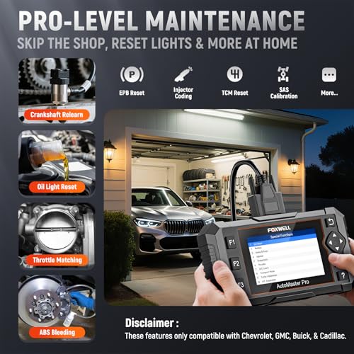 FOXWELL NT510 Pro fit for GM Scan Tool, 2-in-1 OBD2 Scanner & 12V Battery Tester, All Systems Diagnostic & Bi-Directional Control, Crankshaft Sensor Relearn, fit for Chevrolet Buick Cadillac GMC - Thumbnail 6
