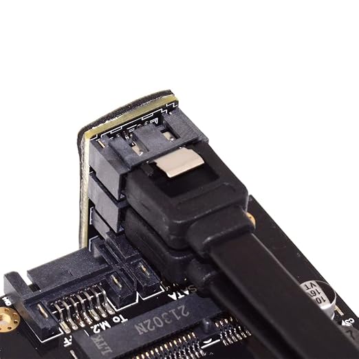 Adaptador SATA 7Pin Doble Ángulo 360° miniatura 9