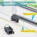 Sliding Window Locks (10 Sets), Security Window Locks with Keys, Adjustable Aluminum Sliding Window Stops, Easy Installation Without Drilling, for Vertical and Horizontal Sliding Windows (Black)
