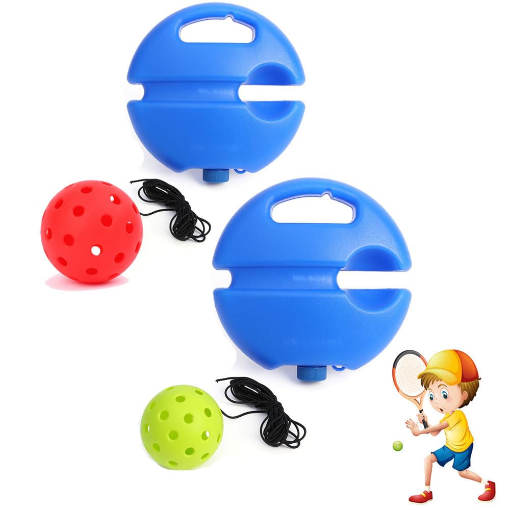 EFEMIRMatch Buddy Pickleball Trainer, Sportastic Rebound Practice Ball with String, 40 Holes Pickleball Ball, Pickleball Training Tool for Beginners and Exercise