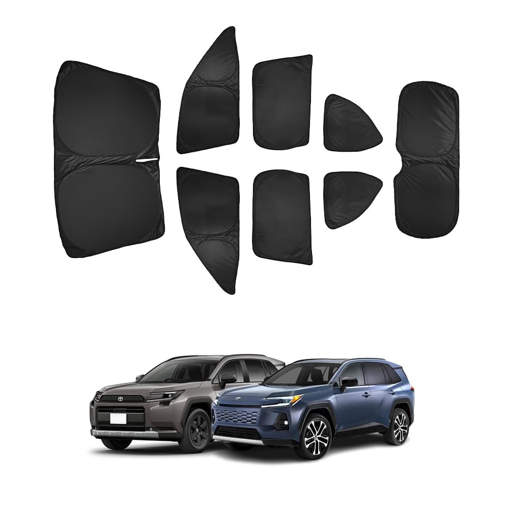 サンシェード 遮光 セット　RAV4 吸盤　フロントなし。 Amazon | 新型 RAV4 60系 専用 サンシェード 遮光シェード