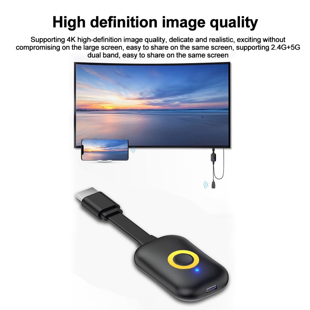4K HD Telefon Projektor Dual Band Wireless Bildschirm Projektor Wifi Miracast Receiver Bildschirm Display Video Adapter