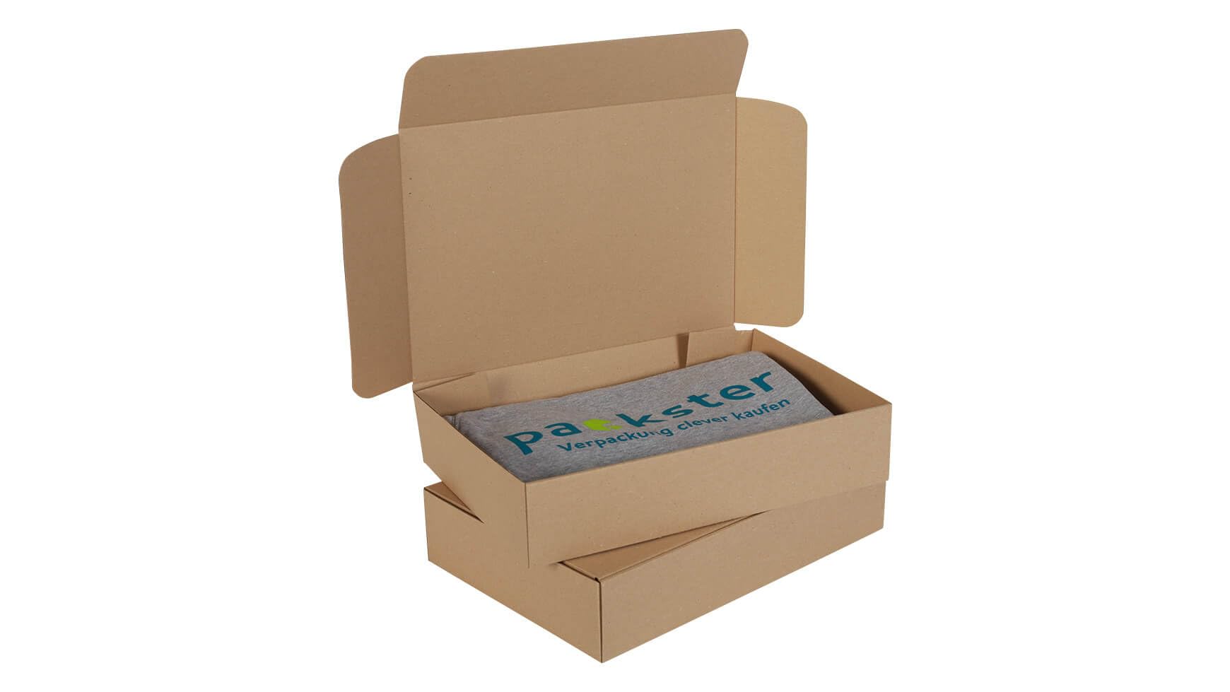 300x DHL Kleinpaket Karton 240 x 170 x 80 mm A5 Steckverschluss Braun portooptimierter Versandkarton, Stückzahl wählbar, Staffelpreise