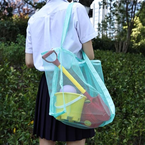 Bolso grande de malla para playa, impermeable y resistente miniatura 1