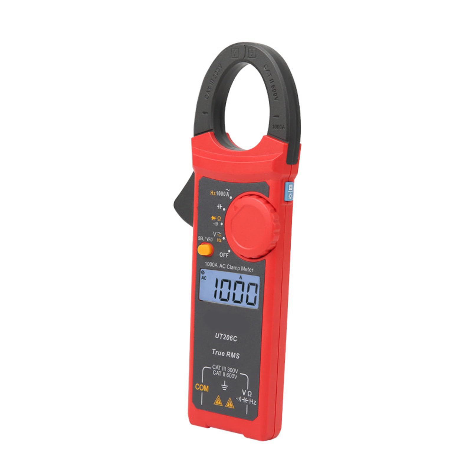 Miernik cęgowy multimetr cyfrowy 0-600 V 1000 A napięcia rezystancja prądu 6000 zliczeń prąd amperomierz tester napięcia tester