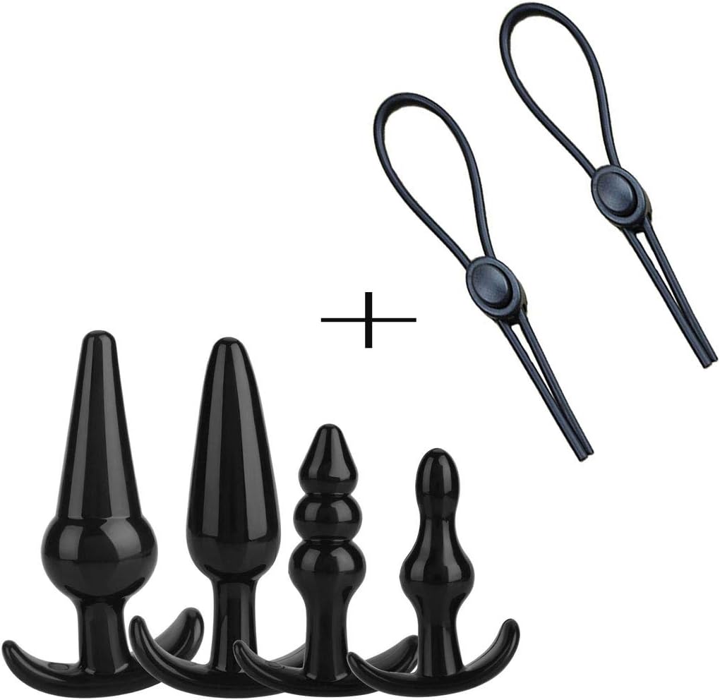 Poison Pear Adjustable Ring Set-2 PCS + Waterproof Silicone 4 PCS 4 Size