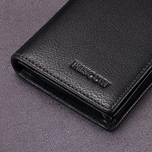 Image of HISCOW Business Card Holder with Large Compartment - Full Grain Leather