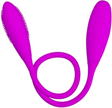 Vibrador anal de silicona con doble vibración, juguetes ...