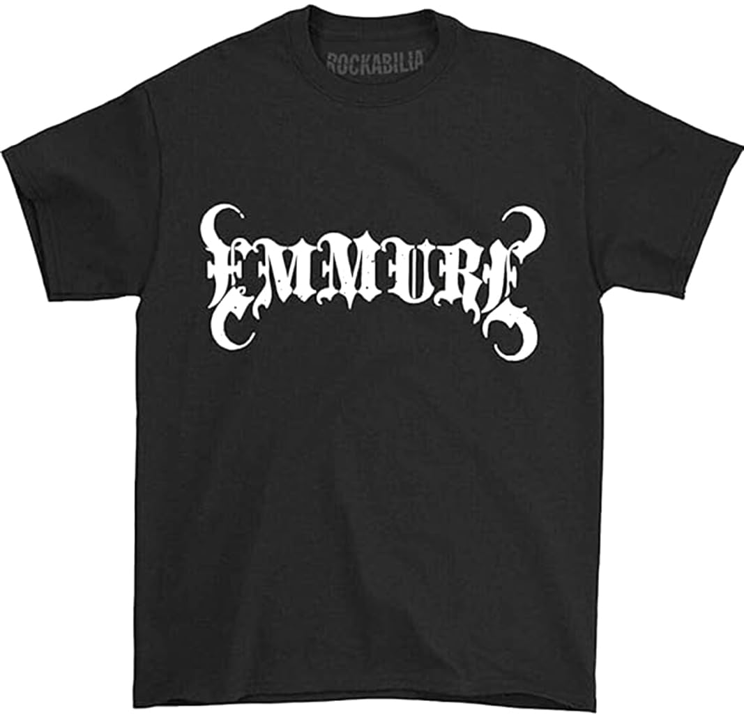 Emmure Black Casual Crew Neck Sleeve Men's Short Sleeve Tee Top