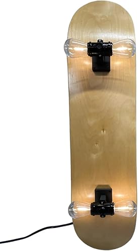 Miniatura 4 de Kit de iluminación de lámpara de montaje en pared para monopatín, exhibición de arte coleccionable de skate, fácil montaje (verde)