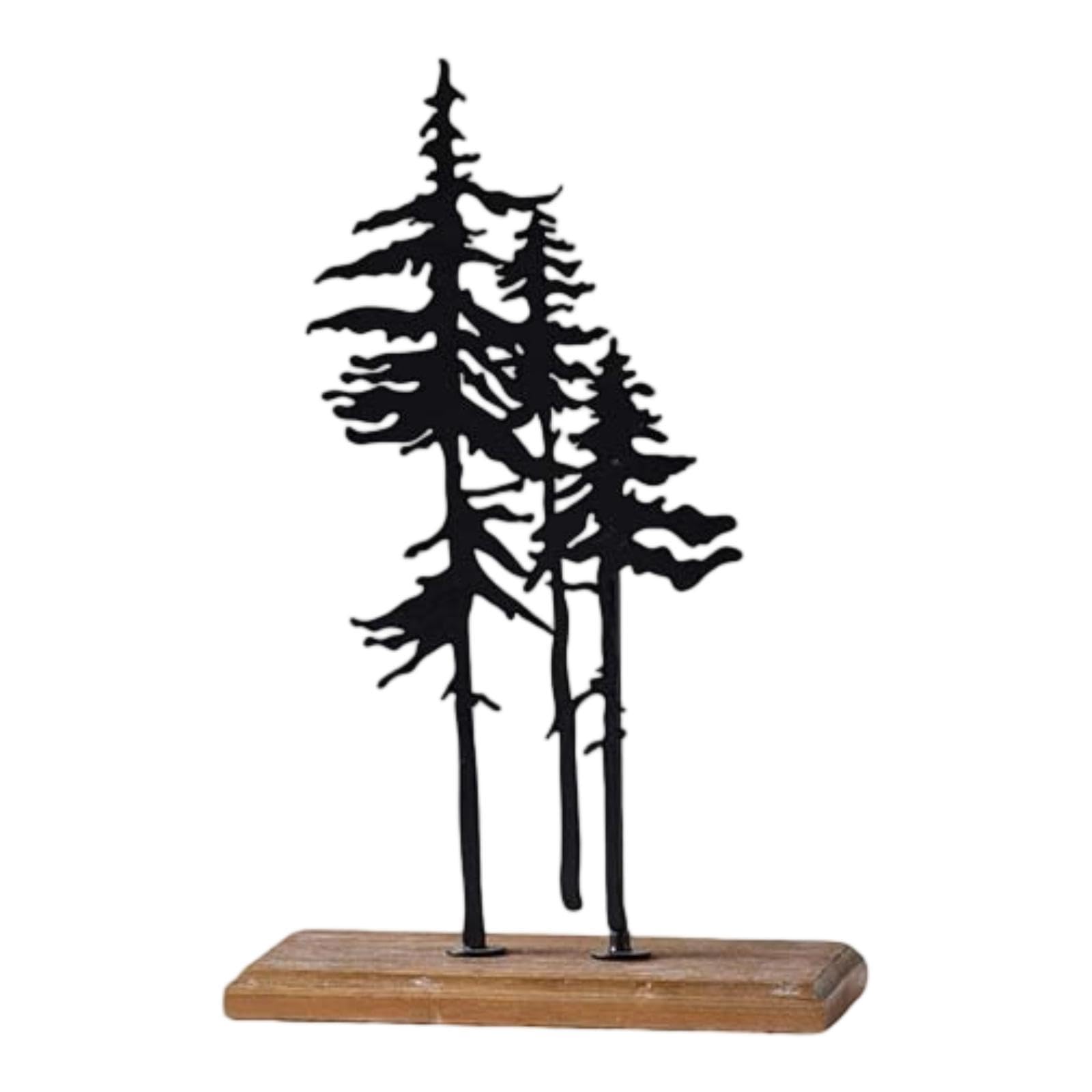 rockible Adorno Navideño de Mesa para de Navidad, Adorno Navideño Coleccionable para Sala de Estar, Negro 22cmx10cmx34cm, Individual