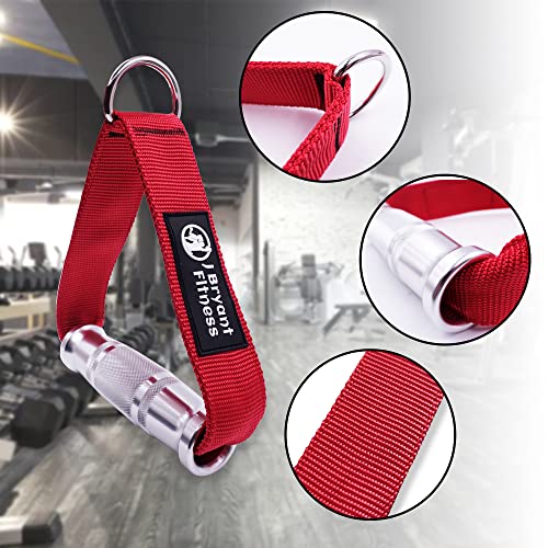 J Bryant Fitness Resistance Band Handle Cable Machine Attachment for Pulley Machine Heavy Duty Metal D Handle Aluminum Alloy Handle Grips Durable Workout Handle Pulley LAT Pulldown System - Image 3