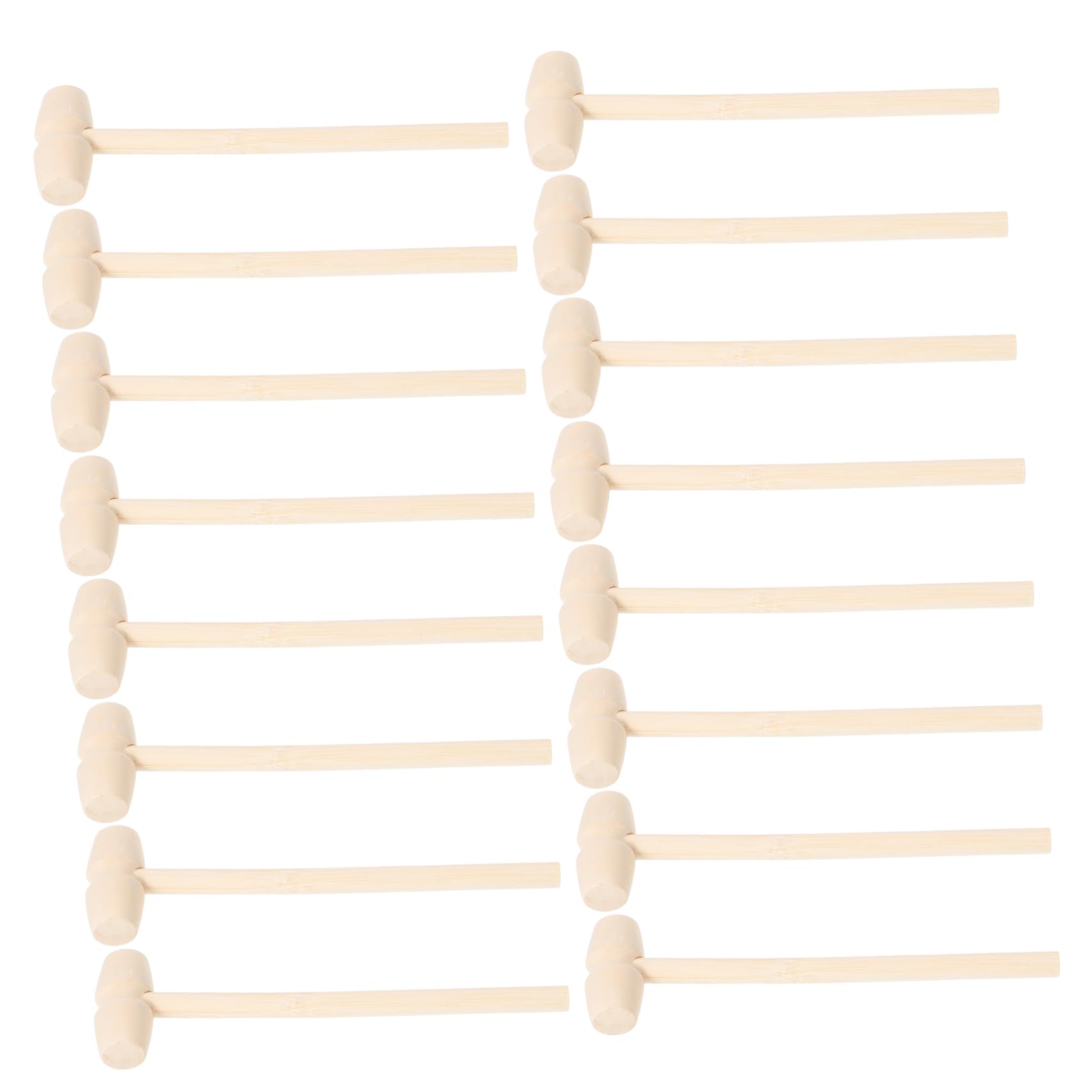 PRETYZOOM 50pcs Mini Wooden Mallets Small Hammers for Boys and Girls Toddler Hammer Toy Educational Craft Tool Anti-drop Design Fine Motor Skills Toy
