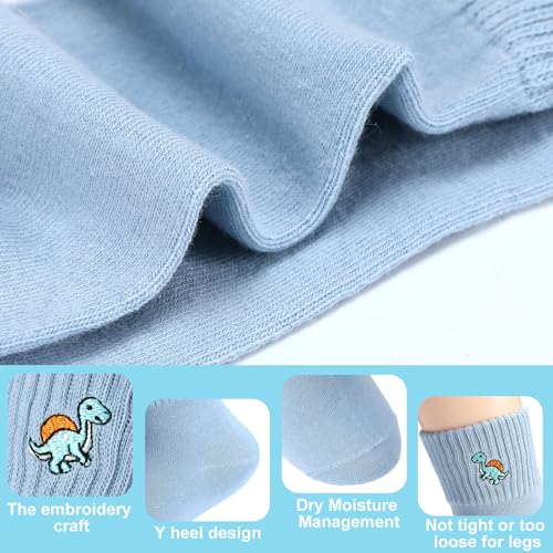 Image of Eurzom 10 Pairs Socks Womens Crew Elastic Ankle Length Cotton Socks Aesthetic Cute Lightweight Low Cut Gifts for Women
