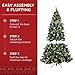 Best Choice Products Christmas Tree Pre-Lit, Pre-Decorated Artificial 4.5ft Frosted Pine Holiday Decoration w/Frosted Tips, Pine Cones, Berries