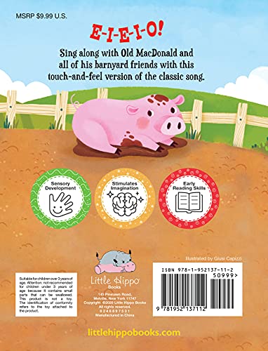 Old Macdonald Had A Farm - Touch And Feel Storybook - Children's Board Book - Novelty Book #TOP1
