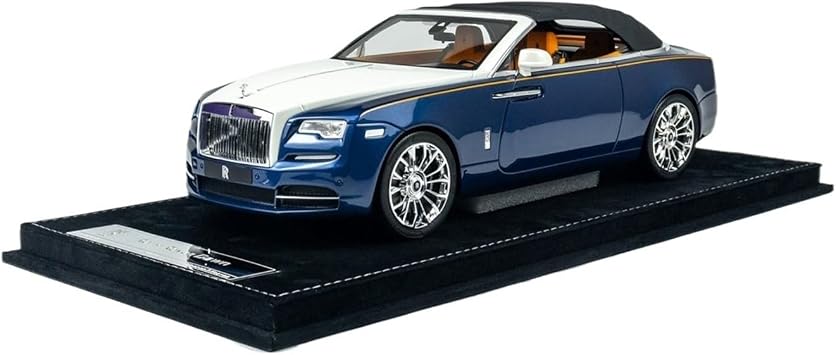 Metal Model Diecast Vehicle Die-Cast Resin 118 for Rolls-Royce Dawn Collectible Model Vehicle Desktop Ornaments Display GiftBlue