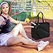 RiToEasysports Tennis Racket Shoulder Bag, Tennis Bag for Rackets (Black)
