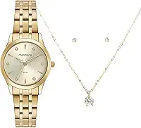Kit Relógio Mondaine Analógico 32610lpmkde1k1 Dourado