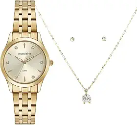 Kit Relógio Mondaine Analógico 32610lpmkde1k1 Dourado