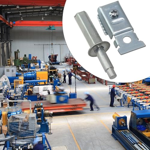 Kit de Herrajes para Puertas Bi-Fold con 2 Piezas Brackets Superior e Inferior para Puertas de Clóset de 1 a 1-3/8 Pulgadas de Grosor hasta 50lbs Acero Nylon Blanco y Plata miniatura 3