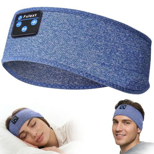 Fulext Sleep Headphones Bluetooth Headband,Sleeping Headphones Sports Headband, Long Time Play Sleeping Headsets with Built in Speakers Perfect for Workout,Running,Yoga
