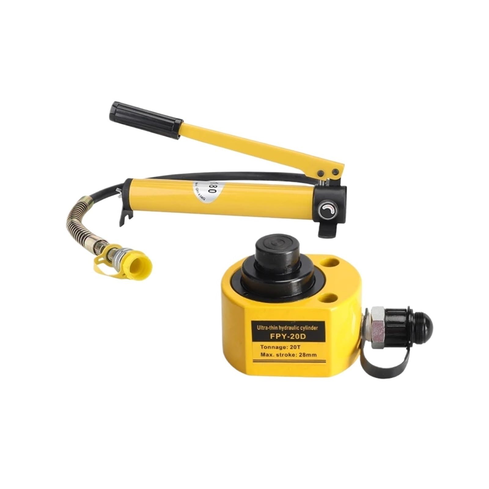 DUOCAI Hydraulic Ram Jack Multi-Section Stroke Multi-section hydraulic jack Hydraulic cylinder electric jack Separate DFPY-10T 20T30T50T100T(20T with CP-180)