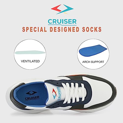 Image of Cruiser Mens Fashion Chunky Shoes|Bold & Trendy Design | Lightweight & Comfortable with Cushioned Insole | Men's Chunky Sneakers with Attitude |Perfect for Streetwear & Casual Outfits (Fleix)