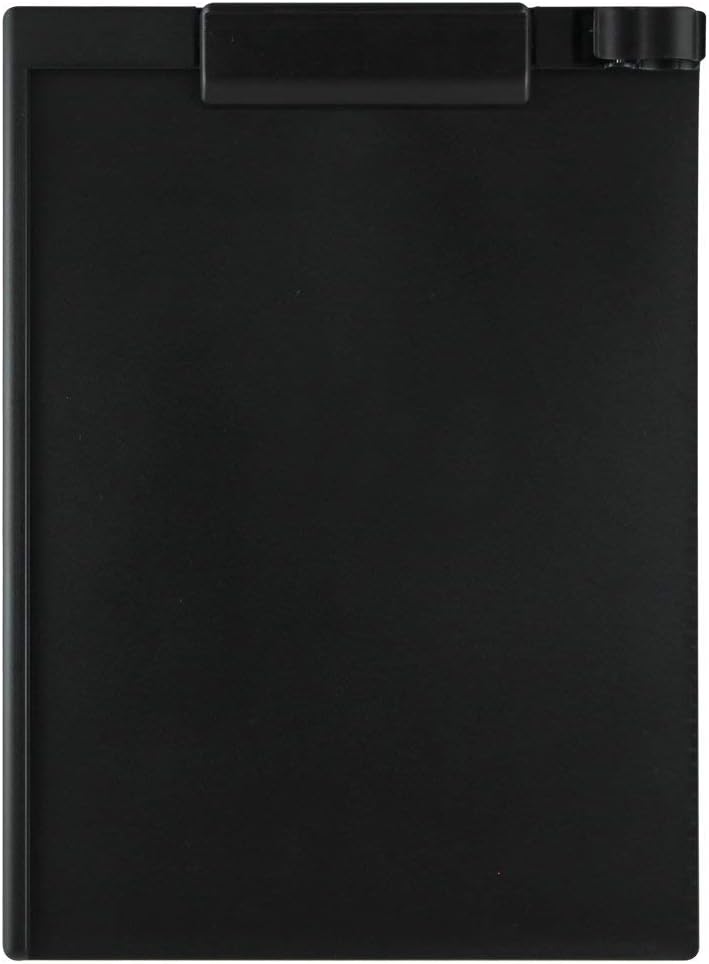 Magnetic Clipboard, Letter, Portrait, Black