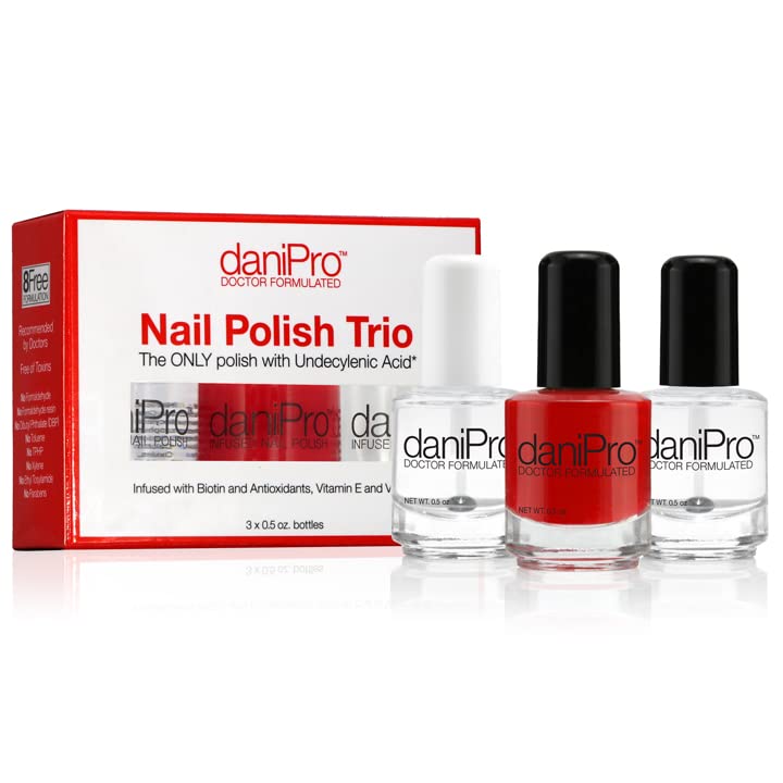 daniPro Doctor Formulated Nail Polish - First Kiss Red Trio