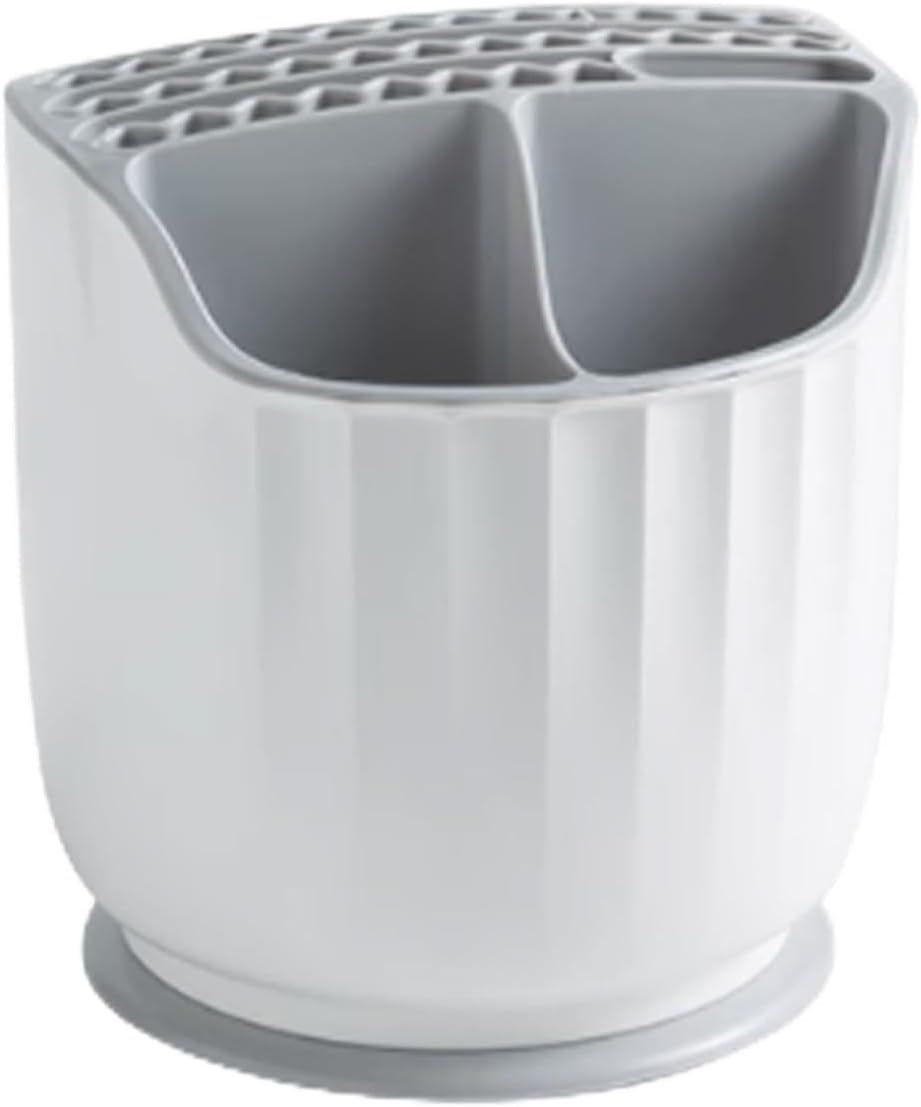 Utensil Holder Rotating 360 Base, 7 Compartments, 25 Slots