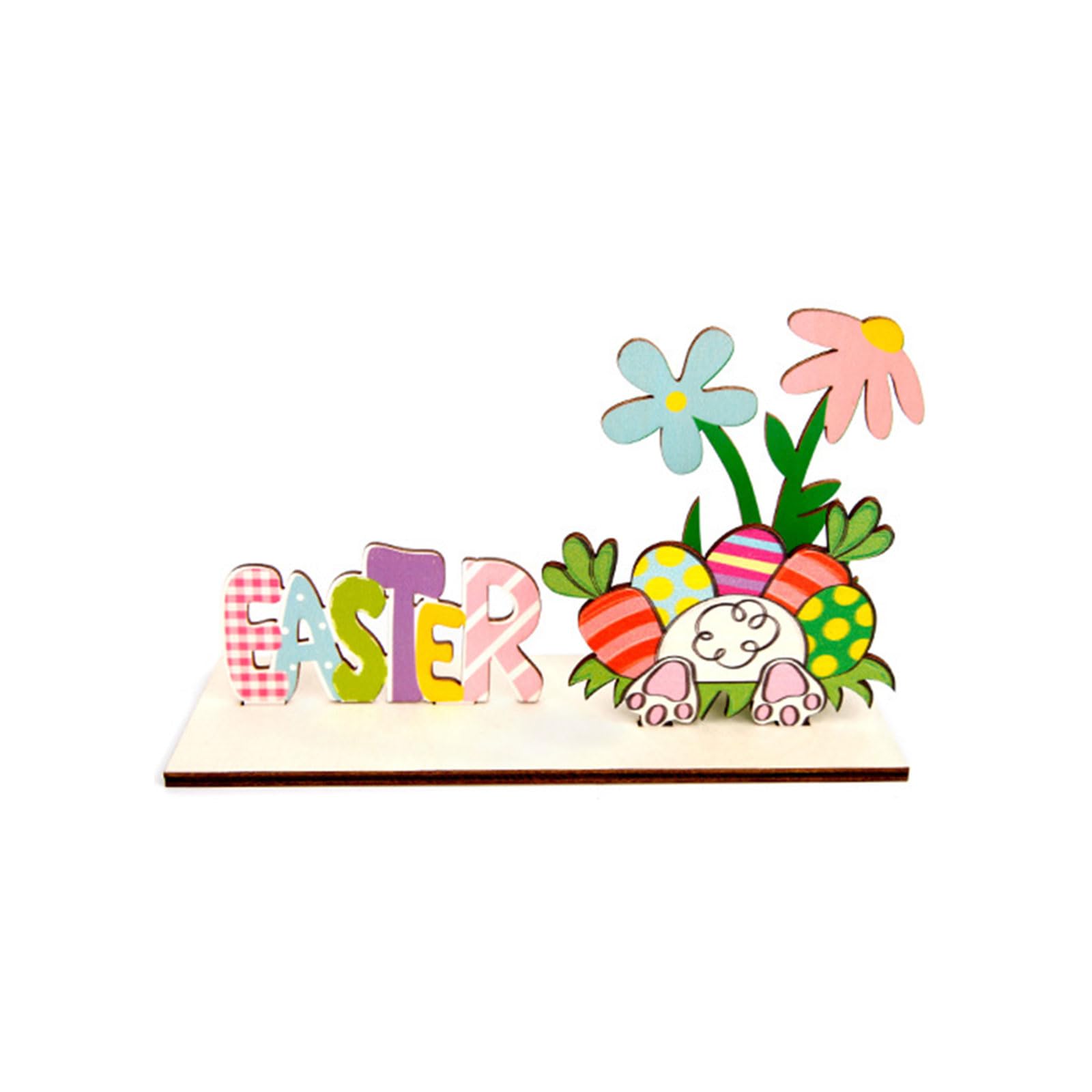 Hsioluted Easter Eggs Decoration 3D Figurine Desktop Ornament Table Shelf Placement Decor for Easter Celebrations Accessories for Themed Parties