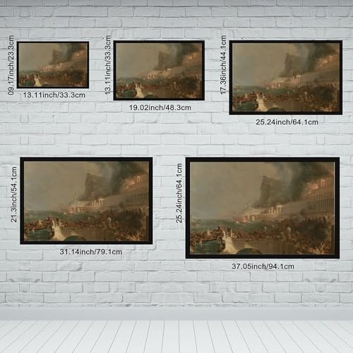 Impression sur toile Thomas Cole - Tableau décoration murale salon et bureau 61x91 cm
