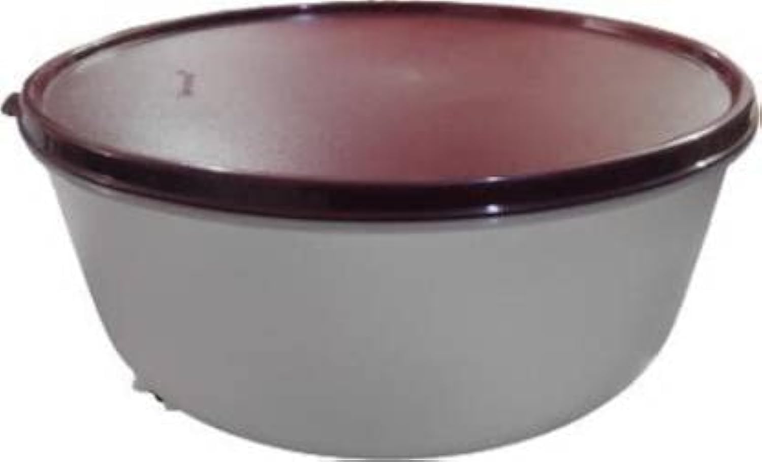 Tupperware SS Bowls Plastic Serving Storage Bowl 4L Set of 1 Plastic Serving Bowl (Brown, White, Pack of 1)-image-3