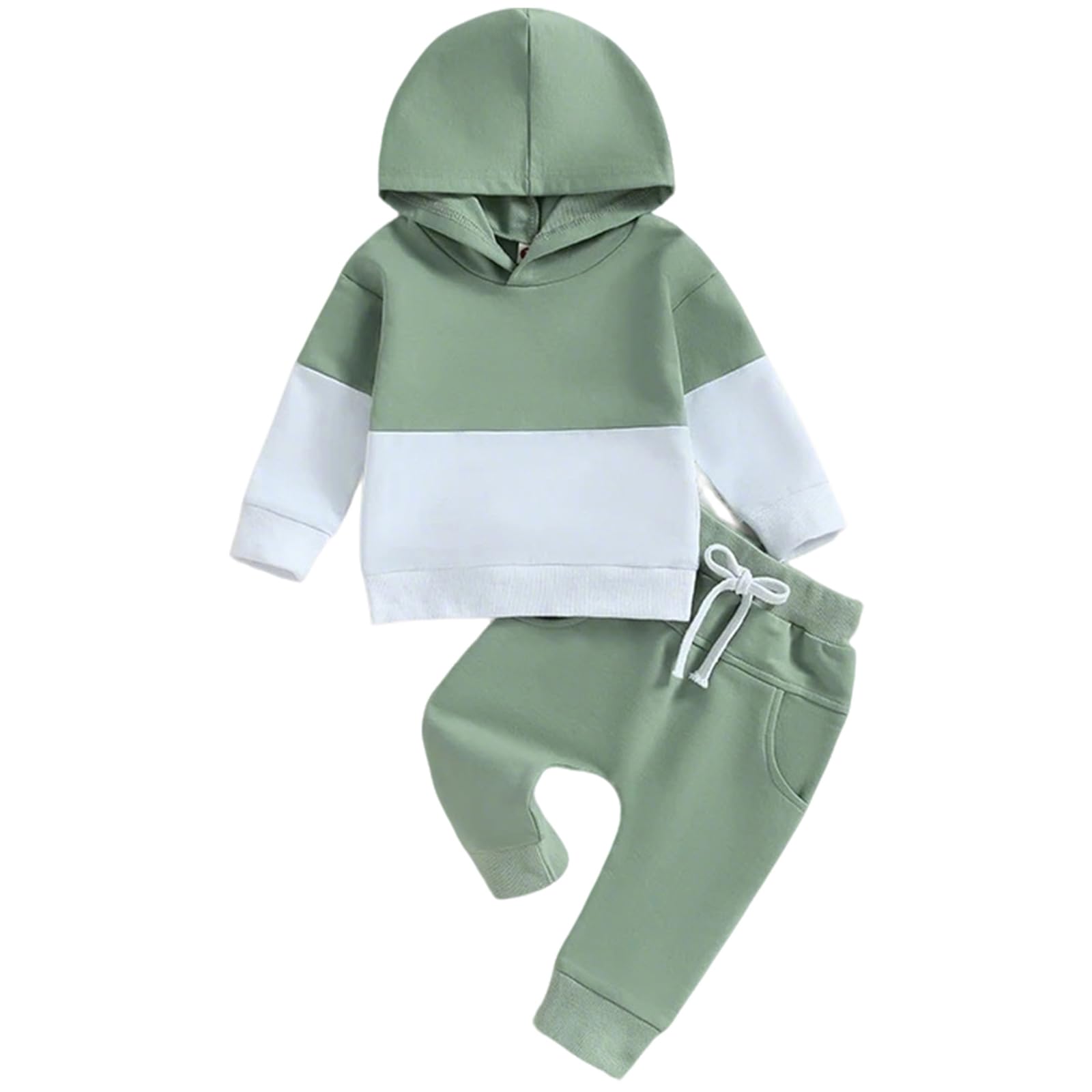 JiAmy Baby Jungen Kleidung Langarm Hoodie + Hose Zweiteiler Neugeborene Herbst Winter Sweatshirt Babykleidung Set für 3 Monate-3 Jahre