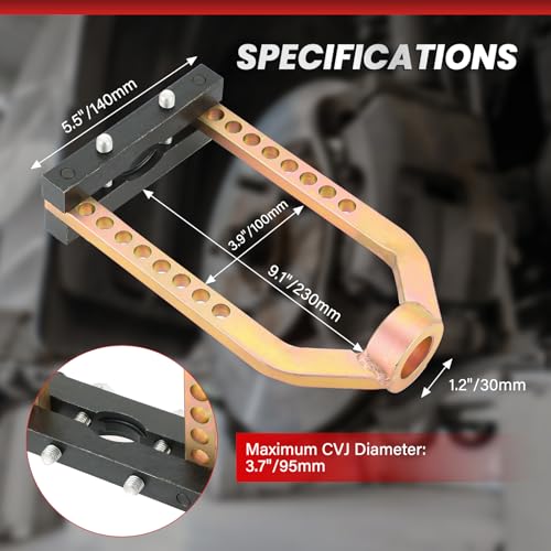 DASBET CV Joint Puller Tool 9 Holes Universal Joint Removal Tool CVJ Axle Separator Tool Remover for Repairing - Thumbnail 2