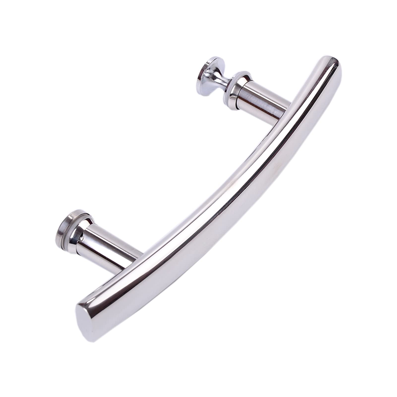 Boutons de porte en verre de salle de bain haut de gamme avec barre porte-serviettes 145mm