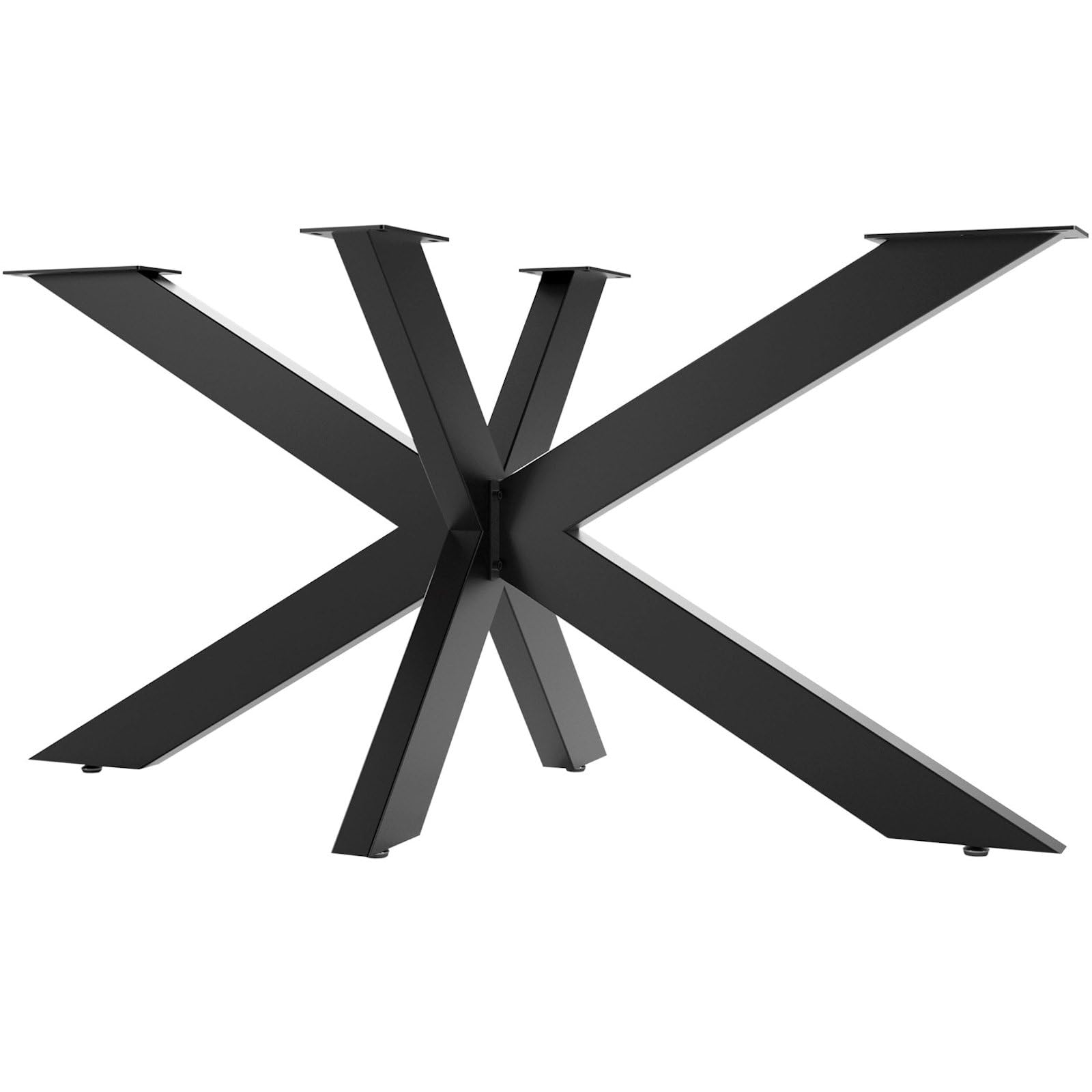SOTOOLS Tischgestell Spider schwarz 1500x780x710 mm belastbar bis 500kg Kreuzgestell Esstischgestell Untergestell für große Esstische