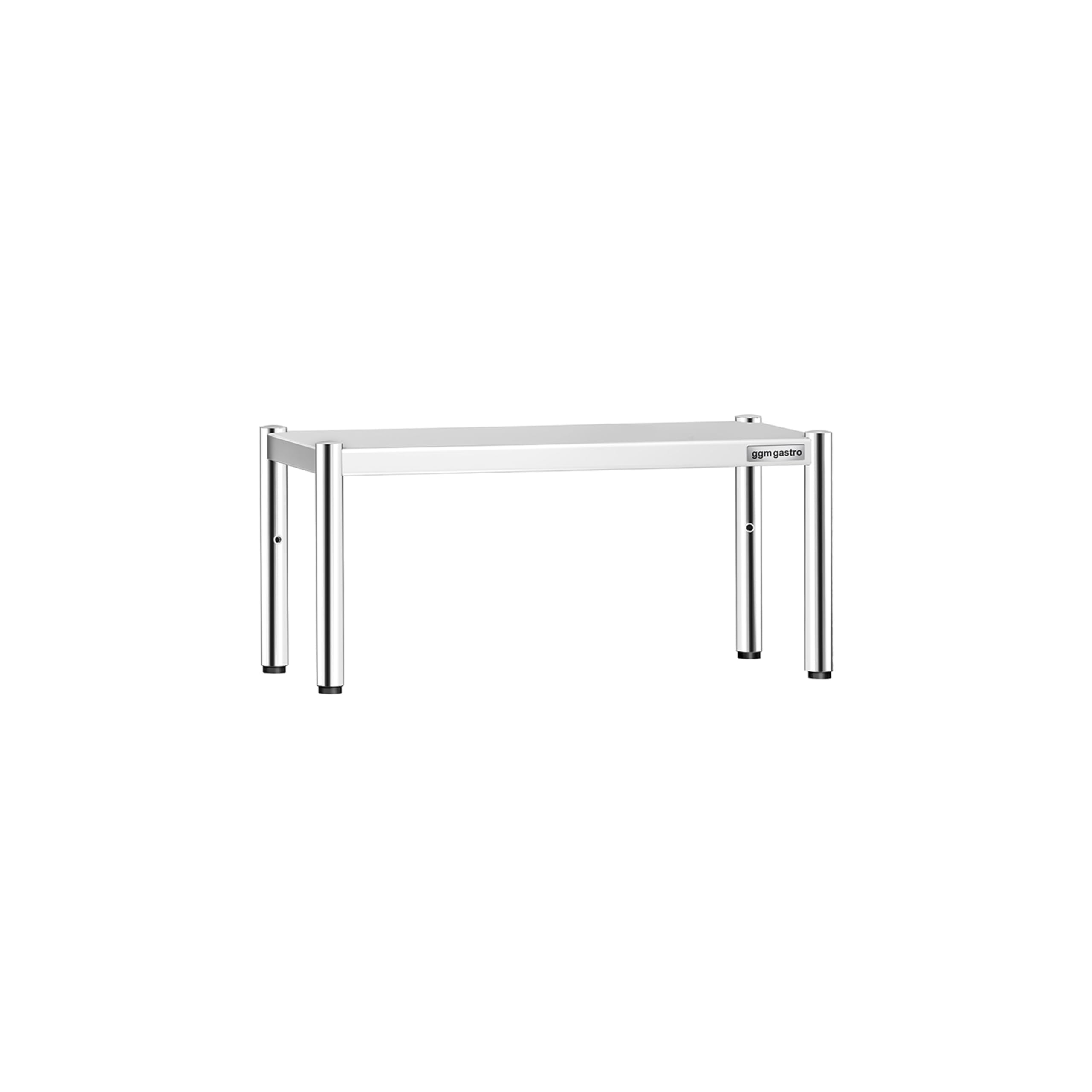 GGM Gastro | AB1K84 | Aufsatzbord Edelstahl - 1 Etage - 800x370mm - höhenverstellbar