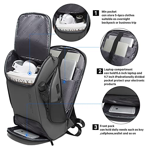 Image of BANGE Business Laptop Smart backpack Can Hold 15.6 Inch Laptop Commute Backpack Carry on bag for men and women