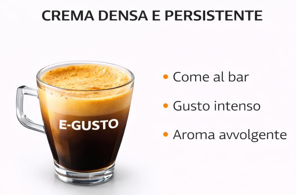Pop Caffè - 160 cápsulas E-gusto, mezcla 1 intenso, compatibles con Nescafé Dolce Gusto