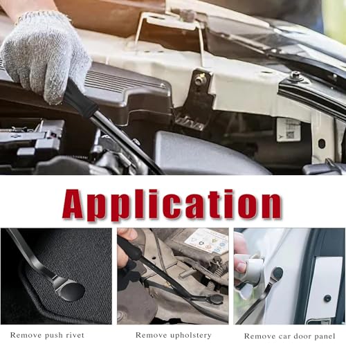Image of 1 PCS Car Clips Fastener Remover Tool, Car Panel Dashboard Door Window Tool, Fastener Car Panel Door Interior Window Tool, Clip Puller Rivet Removal Tool (Black)