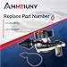 ammtiuny 1PCS Engine Coolant Water Pump 11518638026 11517644809 Compatible with B48 2.0T 330i years 2017-2021,320i years 2017-2018,430i years 2017-2020,530i X3 X4 year 2019