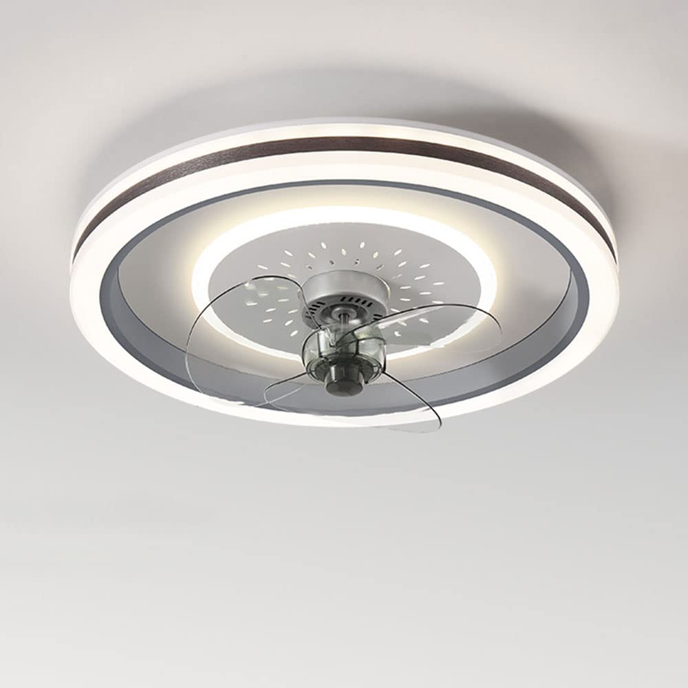 Ventilateur de plafond 120W LED dimmable discret pour salon et chambre