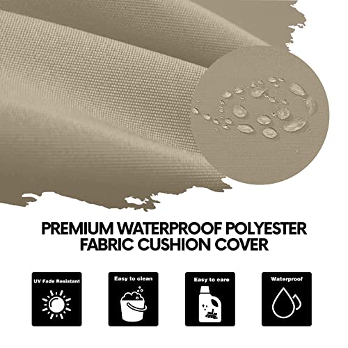 Idee-Home Chaise Lounge Cushions Outdoor Furniture, Patio Cushions Lounge Outside Chair Cushions Weather Resistant Lounge Chair Cushion Outdoor Cushions For Lawn Pool Cushions 72In.l X 21In.w X 3In.d #TOP7