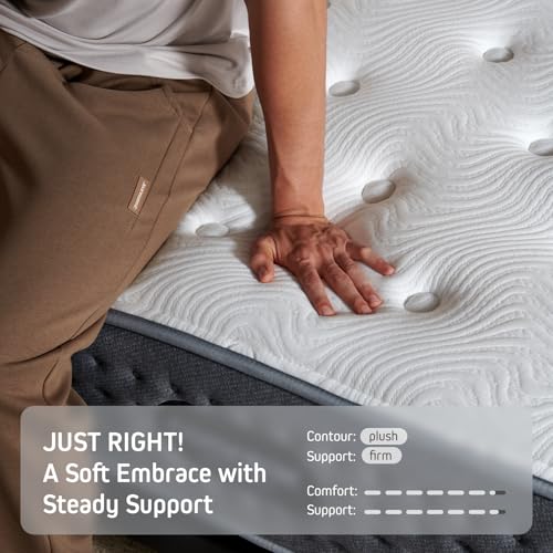 The Feel Most Sleepers Prefer | 12 Inch Twin Mattress Contouring Memory Foam Comfort & Balanced Support for Back and Side Sleepers – Medium-Firm,365-Night Trial (12 Inch, Twin)
