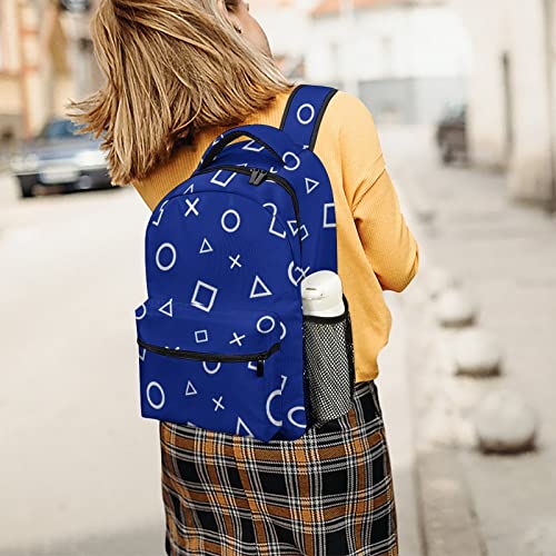 Kazynee Modern Gamepad Laptop Backpack,Abstract Art Teen Video Games Gamepad Buttons Printed School Travel Backpack One Size #TOP5