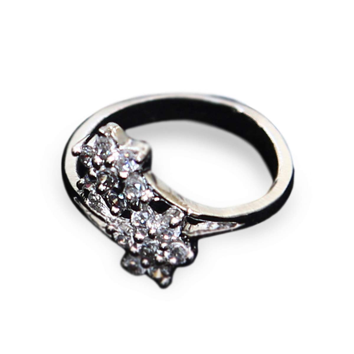 Indian Traditional Polki Ring Round Cubic Zircon White Gorgeous Gold Plated Stylish Jewellery for Girls Ladies Women MMR 50-WP-image-44