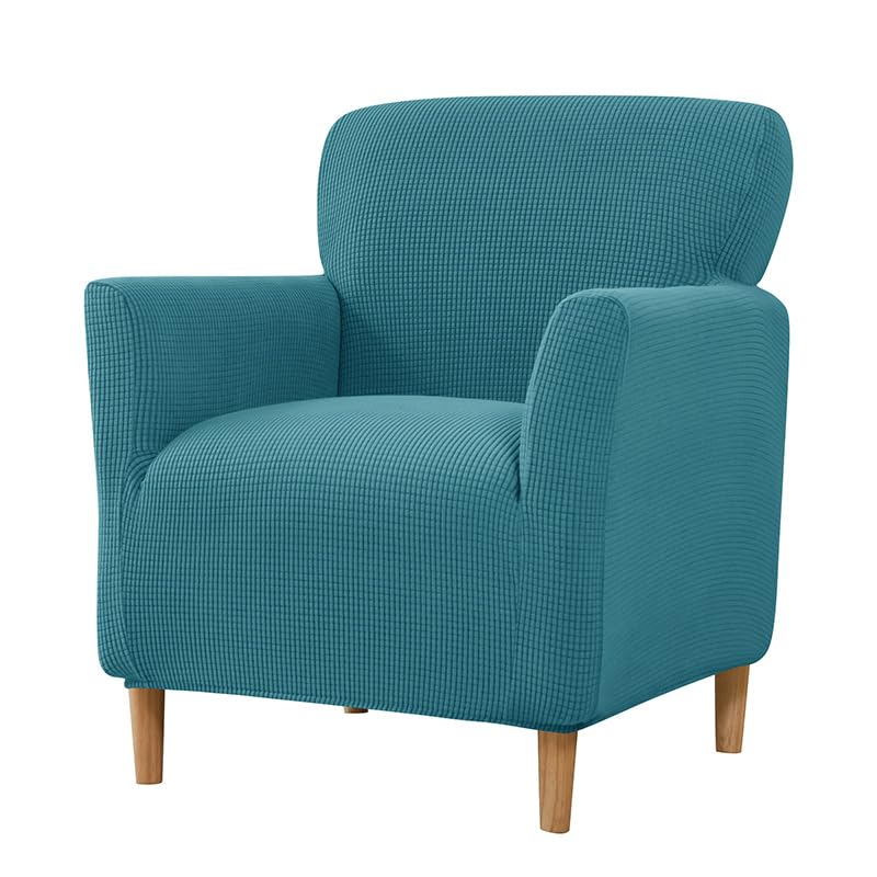 Funda moderna para sillón jacquard sala de estar protector de muebles azul verde