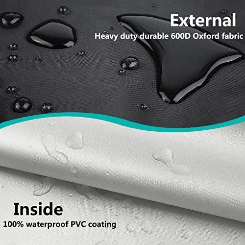 Dalema Dog Bed Cover 36Lx27Wx4H Inch.waterproof Heavy Duty Durable Oxford Dog Bed Replacement Covers.zipped Washable Removable Pet Bed Mattress Cover.black,Cover Only. #TOP2